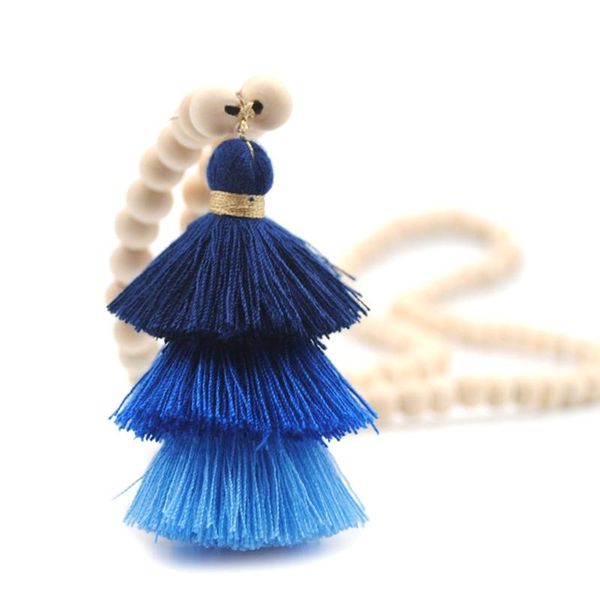 pendant necklaces k3nd women natural wooden round bead necklace clothes tassel long chain decor, Silver
pendant necklaces k3nd women natural wooden round bead necklace clothes tassel long chain decor, Silver
