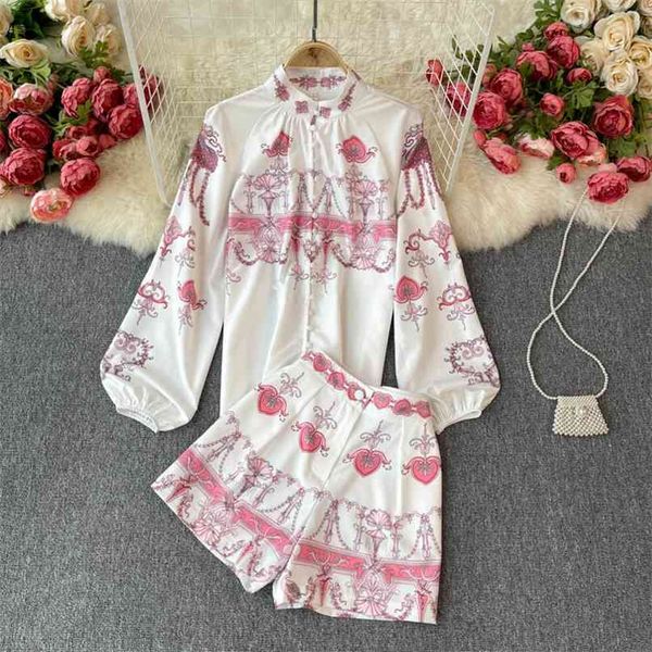retro ladies temperament shorts suit summer fall puff sleeve shirt with wide-leg shorts two-piece 210602, White
retro ladies temperament shorts suit summer fall puff sleeve shirt with wide-leg shorts two-piece 210602, White