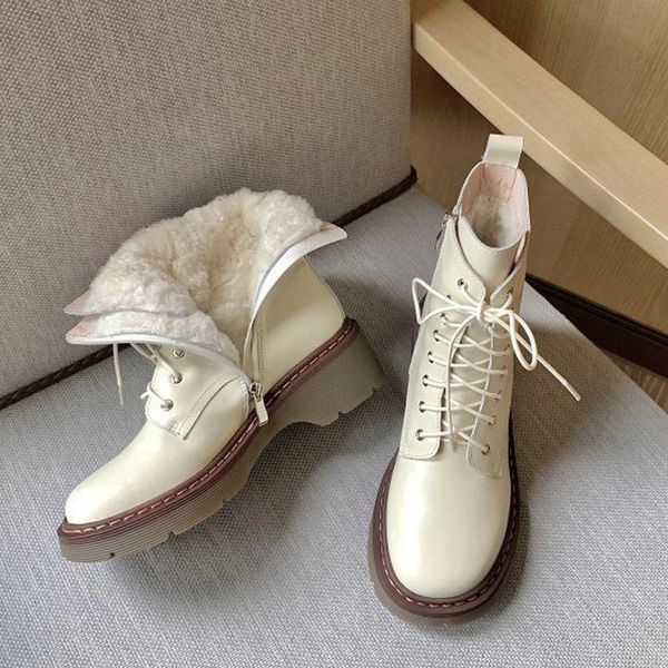 boots genuine natural leather rubber sole warm wool fur inside winter woman's shoes casual women ankle for cold weather, Black
boots genuine natural leather rubber sole warm wool fur inside winter woman's shoes casual women ankle for cold weather, Black