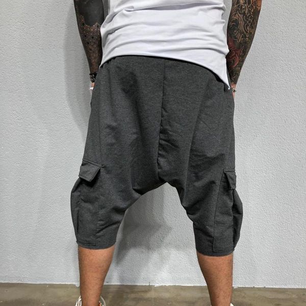 men's hip hop pants loose multi pocket street sports casual harlan capris slim fit track shorts, White;black
men's hip hop pants loose multi pocket street sports casual harlan capris slim fit track shorts, White;black