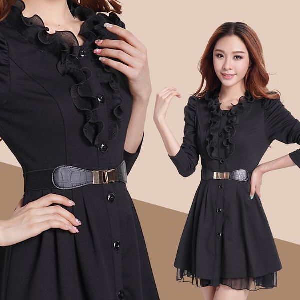 women's trench coats 2021 autumn winter coat women plus size black lace dress fashion long-sleeve outerwear -3xl, Tan;black
women's trench coats 2021 autumn winter coat women plus size black lace dress fashion long-sleeve outerwear -3xl, Tan;black