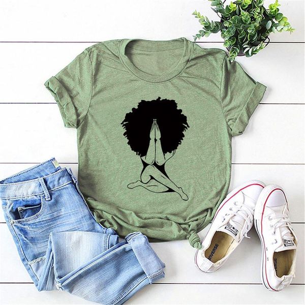 afro praying nubian princess queen women hair style black girl melanin shirts, White
afro praying nubian princess queen women hair style black girl melanin shirts, White