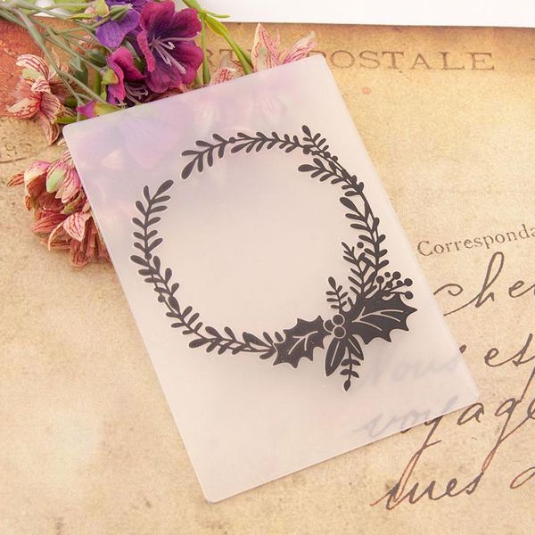 plastic embossing folder christmas wreath design scrapbook card making diy paper crafts template scrapbooking craft tools
plastic embossing folder christmas wreath design scrapbook card making diy paper crafts template scrapbooking craft tools