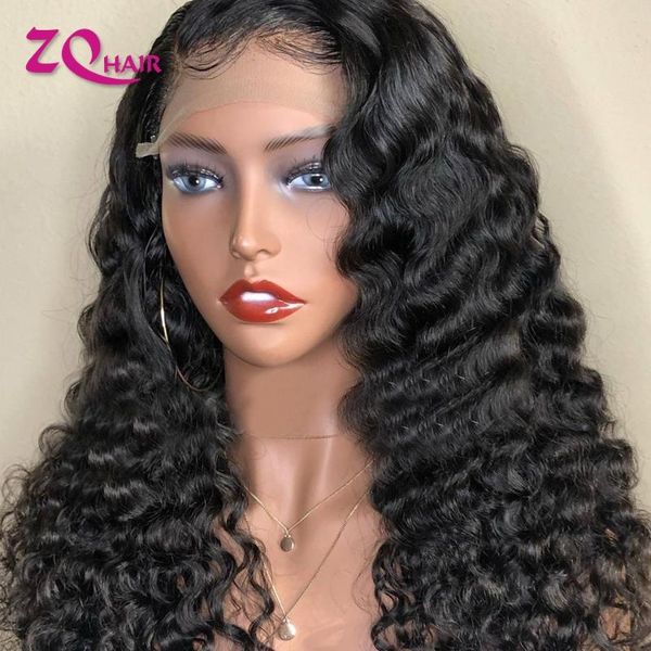 lace wigs deep wave swiss front human hair curly closure frontal remy for black women, Black;brown
lace wigs deep wave swiss front human hair curly closure frontal remy for black women, Black;brown