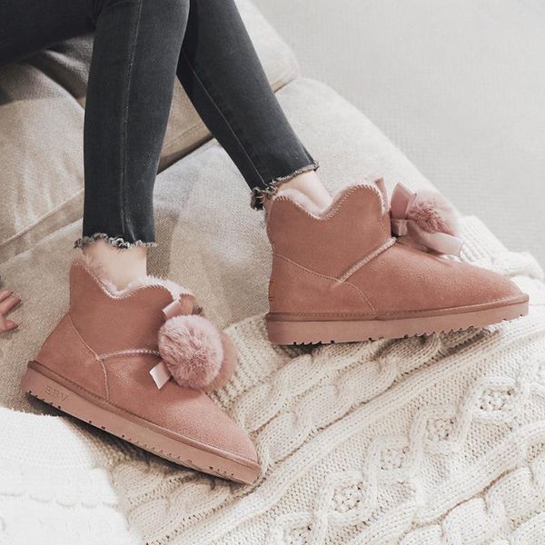 boots 2021 fashion snow female genuine leather student lovely non slip warm cotton shoes, Black
boots 2021 fashion snow female genuine leather student lovely non slip warm cotton shoes, Black