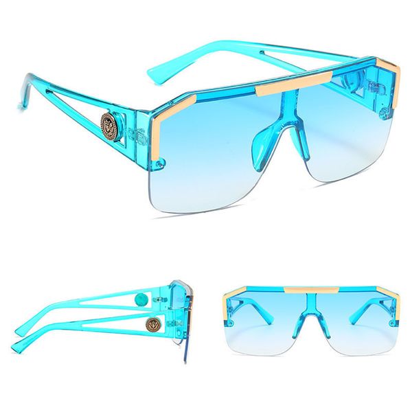 2021 fashion luxury brand designer oversized square sunglasses men women vintage metal semi-fringe large sunglasses women uv400, Silver
2021 fashion luxury brand designer oversized square sunglasses men women vintage metal semi-fringe large sunglasses women uv400, Silver