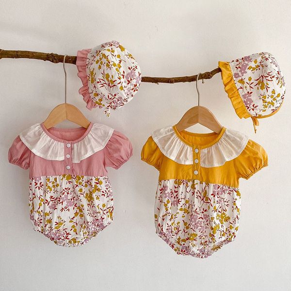 0-3yrs summer infant baby jumpsuits girls short sleeve floral clothes clothing rompers 210429, Blue
0-3yrs summer infant baby jumpsuits girls short sleeve floral clothes clothing rompers 210429, Blue