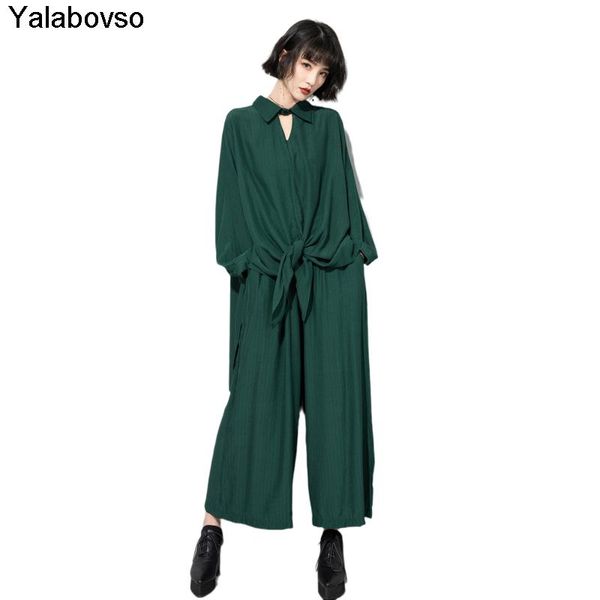 spring black green color large women's outfits suit two piece sets long sleeve shirts and loose elastic wide leg pants, White
spring black green color large women's outfits suit two piece sets long sleeve shirts and loose elastic wide leg pants, White
