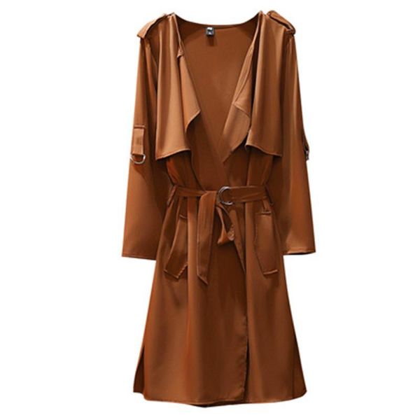women's trench coats plus size 2021 spring women long coat turn down collar harajuku pure color casaco feminino abrigo mujer femme, Tan;black
women's trench coats plus size 2021 spring women long coat turn down collar harajuku pure color casaco feminino abrigo mujer femme, Tan;black