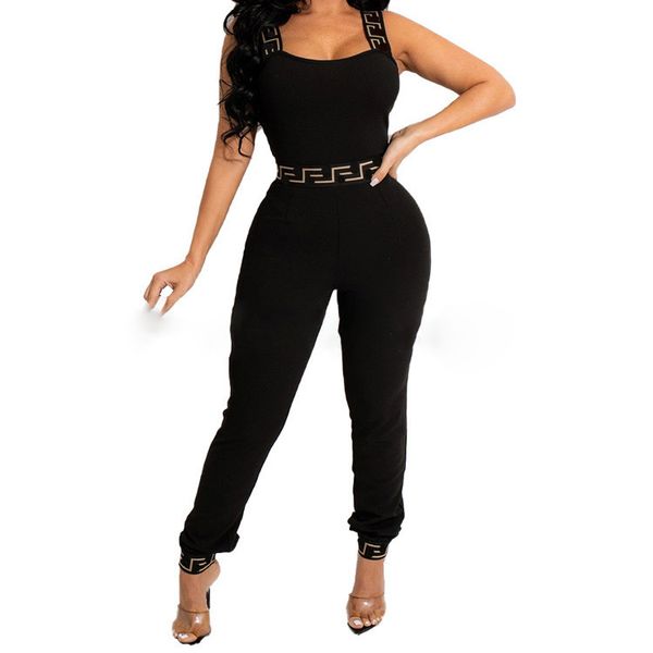 women 2022 spring summer pant suit colorblock match vest + pant joggers women set, Black;white
women 2022 spring summer pant suit colorblock match vest + pant joggers women set, Black;white