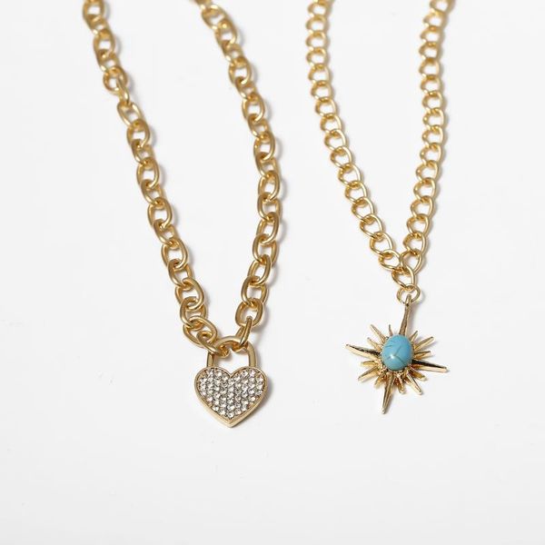 retro stone sun shape pendant necklace rhinestone heart necklaces for women gold color 2021 fashion jewelry clavicle chains chokers, Golden;silver
retro stone sun shape pendant necklace rhinestone heart necklaces for women gold color 2021 fashion jewelry clavicle chains chokers, Golden;silver