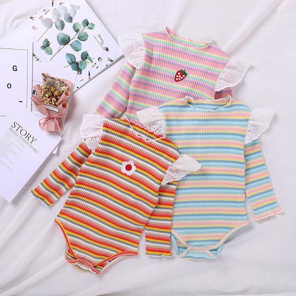rompers born baby girls bodysuits flowers wings print rainbow striped long sleeve cotton jumpsuits, Blue
rompers born baby girls bodysuits flowers wings print rainbow striped long sleeve cotton jumpsuits, Blue