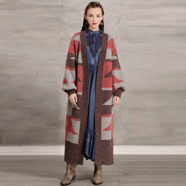 women's sweaters winter women wool loose lantern sleeve long sweater cardigan outerwear retro jacquard thick warm overcoat blzx, White;black
women's sweaters winter women wool loose lantern sleeve long sweater cardigan outerwear retro jacquard thick warm overcoat blzx, White;black