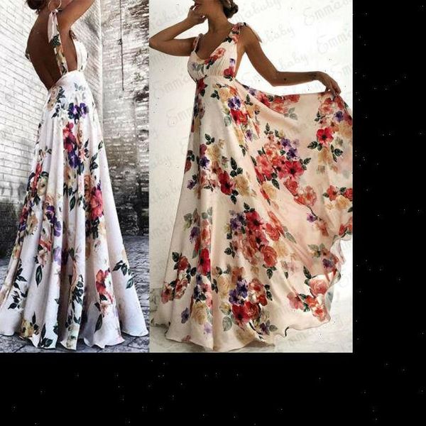 boho long maxi printed women dress cocktail party backless v neck summer beach sundress, Black;gray
boho long maxi printed women dress cocktail party backless v neck summer beach sundress, Black;gray