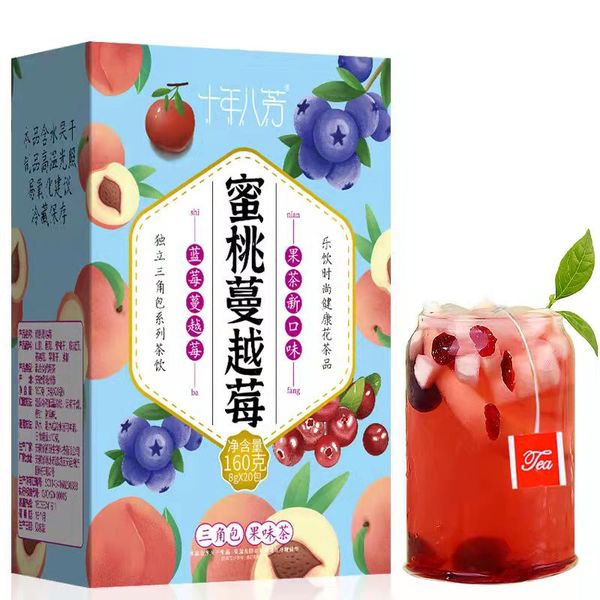peach cranberry tea fruit tea independent triangle bag 160g