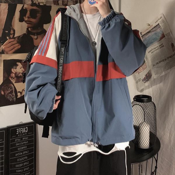 men's jackets patchwork jacket men style hooded zipper coat loose streetwear youthful vitality varsity clothing bg50js, Black;brown
men's jackets patchwork jacket men style hooded zipper coat loose streetwear youthful vitality varsity clothing bg50js, Black;brown