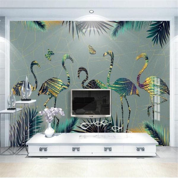 wallpapers milofi custom 3d printing wallpaper mural abstract light luxury flamingo background wall hand-painted leaf plants
wallpapers milofi custom 3d printing wallpaper mural abstract light luxury flamingo background wall hand-painted leaf plants