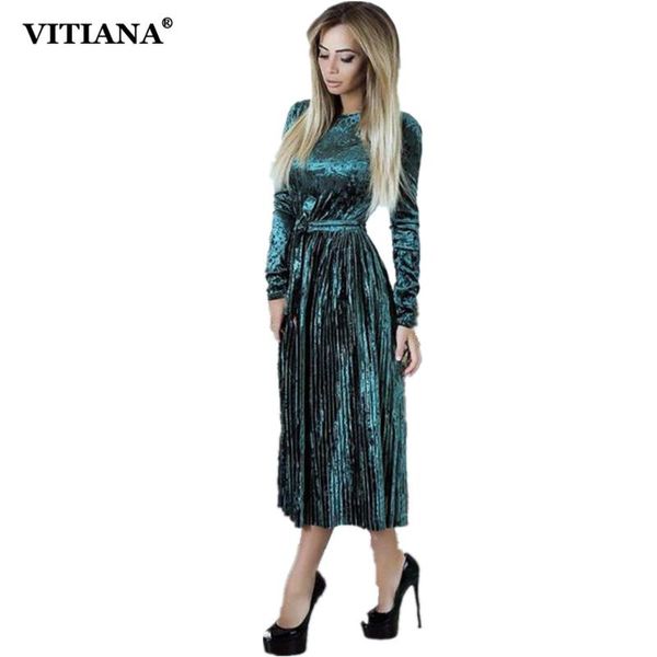 casual dresses vitiana women maxi long velvet dress female autumn green blue sleeve winter vintage elegant pleated party, Black;gray
casual dresses vitiana women maxi long velvet dress female autumn green blue sleeve winter vintage elegant pleated party, Black;gray