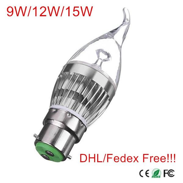 bulbs dhl/fedex b22 tail led candle lamp 9w/12w/15w dimmable ac85-265v replace 20w-50w incandecent light
bulbs dhl/fedex b22 tail led candle lamp 9w/12w/15w dimmable ac85-265v replace 20w-50w incandecent light