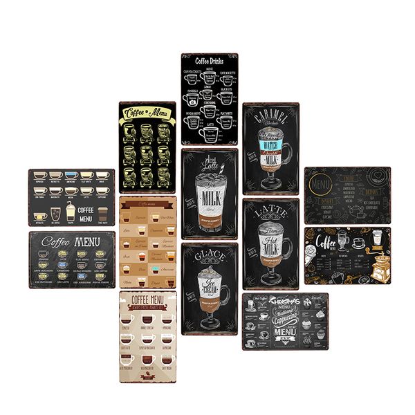 coffee menu metal sign vintage for cafe bar pub wall decor home decor tin signs plaque retro plate retro poster 20*30cm
coffee menu metal sign vintage for cafe bar pub wall decor home decor tin signs plaque retro plate retro poster 20*30cm