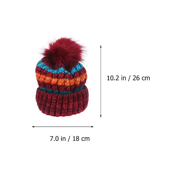 women stylish knitted hat wool yarn warm color matching cap crochet beanie plush ball sewed headgear headpiece for winter outdoor hats, Black;white
women stylish knitted hat wool yarn warm color matching cap crochet beanie plush ball sewed headgear headpiece for winter outdoor hats, Black;white