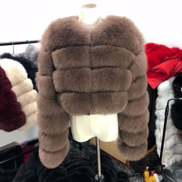 women's fur & faux real natural coat long sleeves ladies fashion warm jacket, Black
women's fur & faux real natural coat long sleeves ladies fashion warm jacket, Black