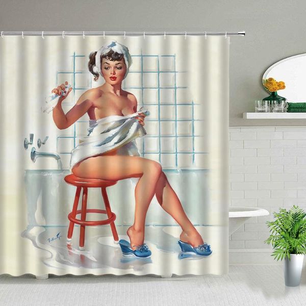 girl shower curtain american woman print bathroom screen personality waterproof fabric bathtub decor hanging curtains hooks
girl shower curtain american woman print bathroom screen personality waterproof fabric bathtub decor hanging curtains hooks