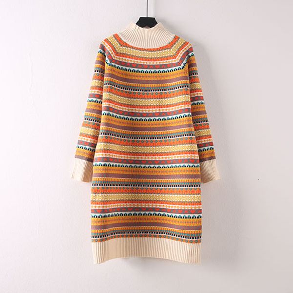 women's sweaters winter mid-length ethnic style loose sweater dress female korean high neck over-the-knee knitted 74nb, White;black
women's sweaters winter mid-length ethnic style loose sweater dress female korean high neck over-the-knee knitted 74nb, White;black