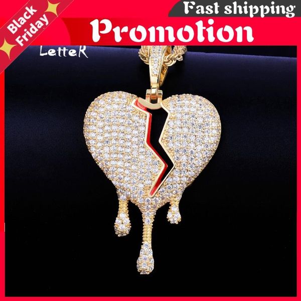 pendant necklaces red color oil drip heart necklace & with tennis chain gold cubic zircon men's women hop jewelry gift, Silver
pendant necklaces red color oil drip heart necklace & with tennis chain gold cubic zircon men's women hop jewelry gift, Silver