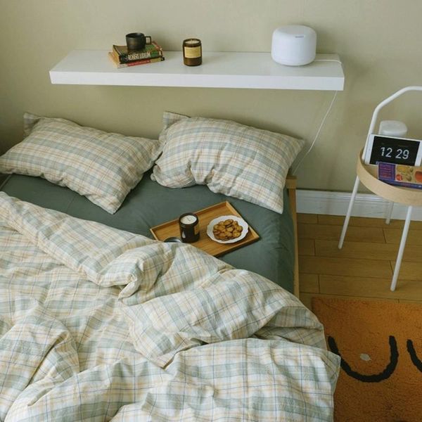 bedding sets plaid bed linen cotton set home textile soft cover comforter nordic pillowcases twin size
bedding sets plaid bed linen cotton set home textile soft cover comforter nordic pillowcases twin size