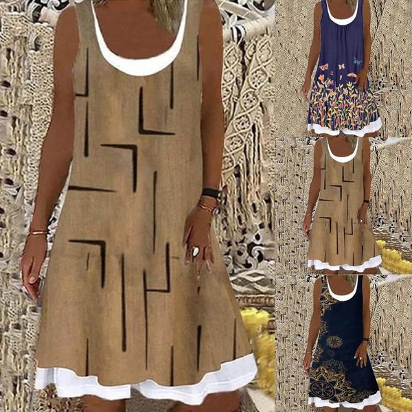 casual dresses summer round neck geometric print loose short sleeved t shirt women's fashion plus size clothing, Black;gray
casual dresses summer round neck geometric print loose short sleeved t shirt women's fashion plus size clothing, Black;gray