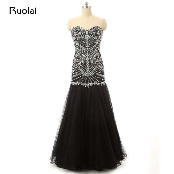 party dresses 2021 prom sweetheart crystal beaded tulle mermaid black evening long formal dress fe52, White;black
party dresses 2021 prom sweetheart crystal beaded tulle mermaid black evening long formal dress fe52, White;black