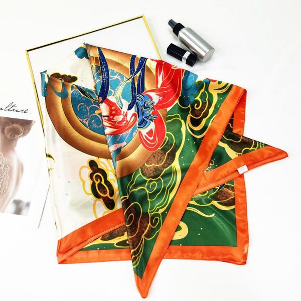 scarves 90x90cm china style silk scarf for women fashion bandana vintage design hijab square shawls mythology theme office neckerchief, Blue;gray
scarves 90x90cm china style silk scarf for women fashion bandana vintage design hijab square shawls mythology theme office neckerchief, Blue;gray