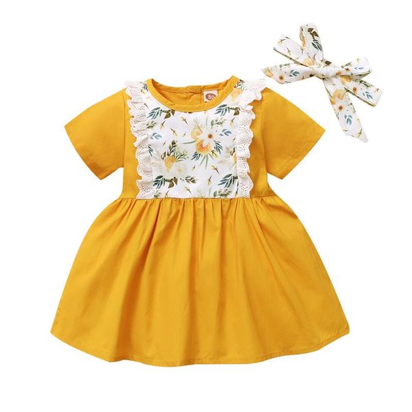 girl's dresses summer girls casual short sleeve dress fashion flower printed a-line princess and headband cute adorable 9 -3 y, Red;yellow
girl's dresses summer girls casual short sleeve dress fashion flower printed a-line princess and headband cute adorable 9 -3 y, Red;yellow