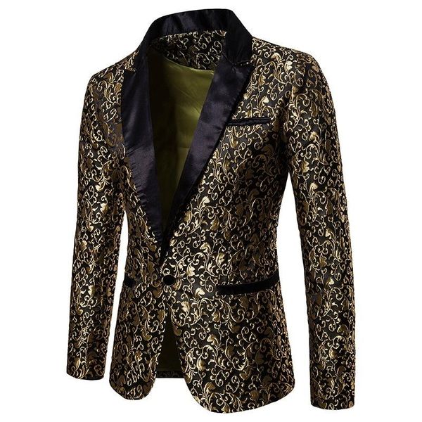 men's suits & blazers luclesam men fashion jacquard blazer mens one button black lapel suit jacket hombre, White;black
men's suits & blazers luclesam men fashion jacquard blazer mens one button black lapel suit jacket hombre, White;black