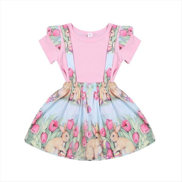 eater days lovely baby girls clothes sets 2pcs short sleeve t shirts rabbit print strap dress, White
eater days lovely baby girls clothes sets 2pcs short sleeve t shirts rabbit print strap dress, White