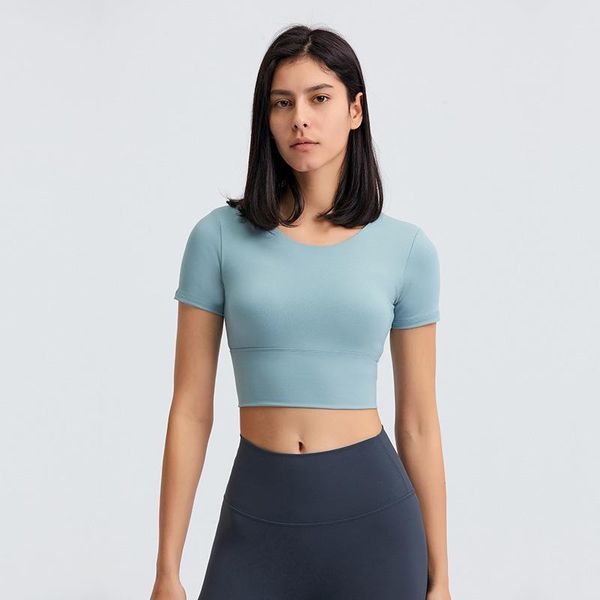 yoga outfit 2021 summer open navel short t-shirt with chest cushion women's hollow back outdoor leisure sports sleeve
yoga outfit 2021 summer open navel short t-shirt with chest cushion women's hollow back outdoor leisure sports sleeve
