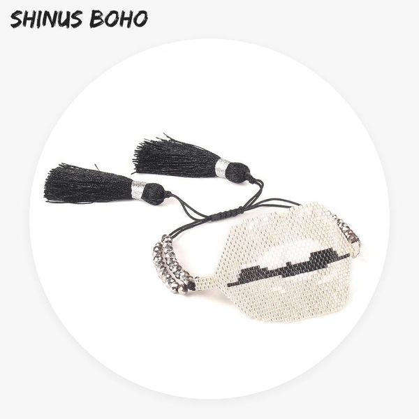 charm bracelets shinusboho 2021 female handmade weave big lip miyuki seed beads bracelet for women jewelry adjustable pulseras, Golden;silver
charm bracelets shinusboho 2021 female handmade weave big lip miyuki seed beads bracelet for women jewelry adjustable pulseras, Golden;silver