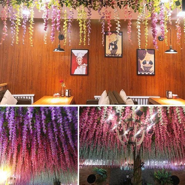 decorative flowers & wreaths artificial wisteria flower for diy simulation wedding party home rattan fake arch hanging wall decoration m0f2
decorative flowers & wreaths artificial wisteria flower for diy simulation wedding party home rattan fake arch hanging wall decoration m0f2