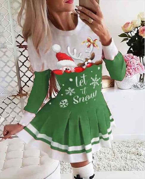 christmas snowflake elk mini womens dress long sleeve o-neck loose women vestidos de noche sukienki, Black;gray
christmas snowflake elk mini womens dress long sleeve o-neck loose women vestidos de noche sukienki, Black;gray