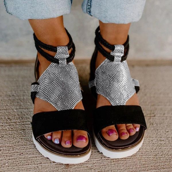 sandals 2021 casual women's wedge shoes summer women gladiator open toe ladies beach buckle strap female, Black
sandals 2021 casual women's wedge shoes summer women gladiator open toe ladies beach buckle strap female, Black