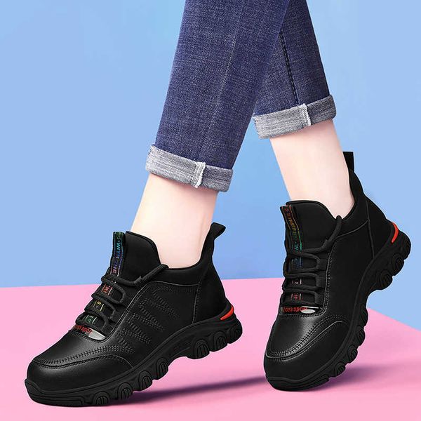 fashionable leather daddy sho women 2021 autumn black middle-aged mother women's versatile casual sneakers trend
fashionable leather daddy sho women 2021 autumn black middle-aged mother women's versatile casual sneakers trend