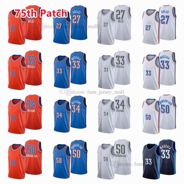 printed 75th patch city basketball jerseys mike 33 muscala jeremiah 50 robinson-earl kenrich 34 williams vit 27 krejci jersey color white or, Black;red
printed 75th patch city basketball jerseys mike 33 muscala jeremiah 50 robinson-earl kenrich 34 williams vit 27 krejci jersey color white or, Black;red