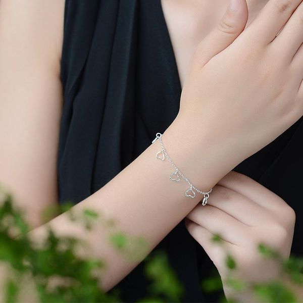bangle tb-247 fashion bracelet love heart european and american single layer peach blossom mini anklet, Black
bangle tb-247 fashion bracelet love heart european and american single layer peach blossom mini anklet, Black