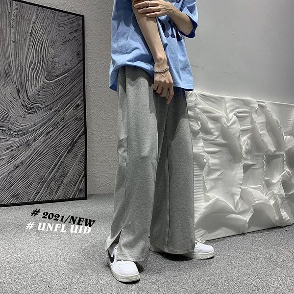 men's pants spring and summer casual fashion solid color straight wide-leg men streetwear loose joggers sweatpants mens, Black
men's pants spring and summer casual fashion solid color straight wide-leg men streetwear loose joggers sweatpants mens, Black