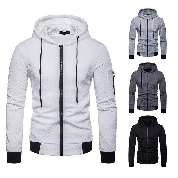 men's hoodies & sweatshirts hooded plaid padded left sleeve zipper decoration color blocking simple, Black
men's hoodies & sweatshirts hooded plaid padded left sleeve zipper decoration color blocking simple, Black