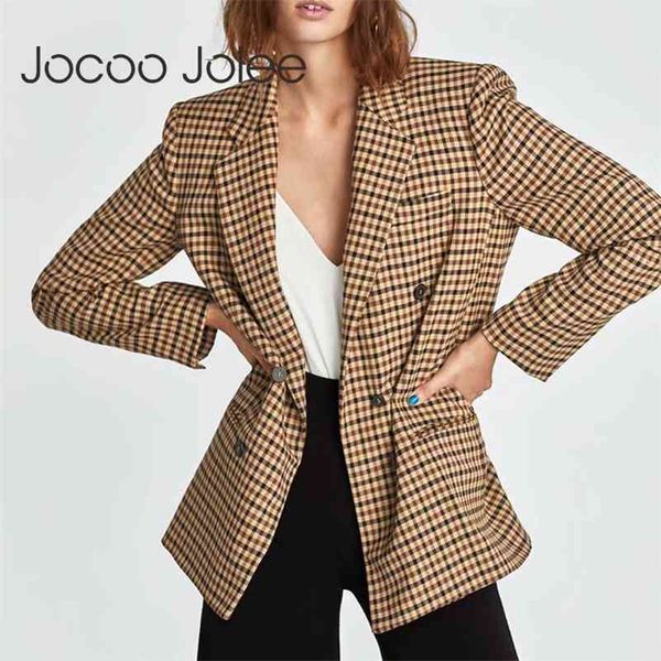 vintage double breasted office ladies plaid blazer long sleeve loose houndstooth suit coat jacket women blazers female 210416, Black
vintage double breasted office ladies plaid blazer long sleeve loose houndstooth suit coat jacket women blazers female 210416, Black
