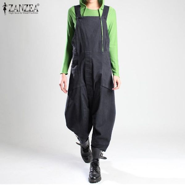 women's jumpsuits & rompers zanzea fashion solid straps casual long harem romper women drop-crotch overalls dungarees cargo playsuits t, Black;white
women's jumpsuits & rompers zanzea fashion solid straps casual long harem romper women drop-crotch overalls dungarees cargo playsuits t, Black;white