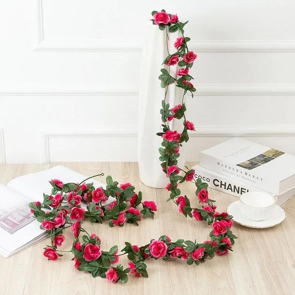 2.5 meters artificial rose rattan flower string silk el balcony wedding home decoration decorative flowers & wreaths
2.5 meters artificial rose rattan flower string silk el balcony wedding home decoration decorative flowers & wreaths