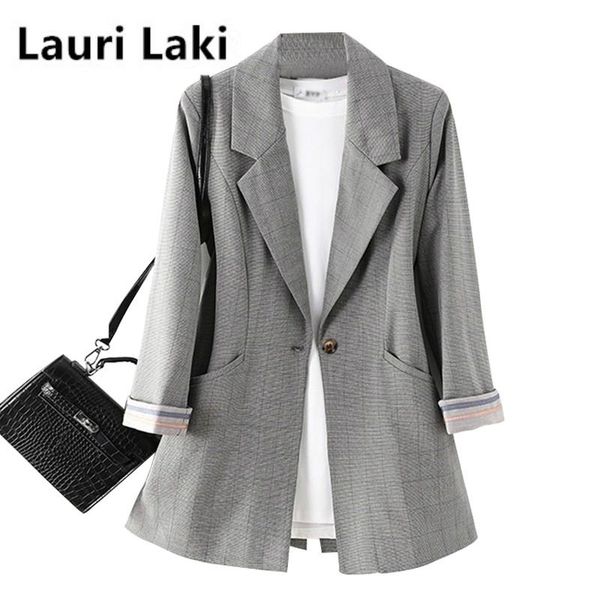 women's suits & blazers lauri laki office lady blazer women plus size solid formal elegant black grey long sleeve suit autumn 2021 outw, White;black
women's suits & blazers lauri laki office lady blazer women plus size solid formal elegant black grey long sleeve suit autumn 2021 outw, White;black